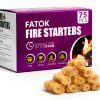 FATOK Fire Starter Natural Pine Wood Grill Camping-0