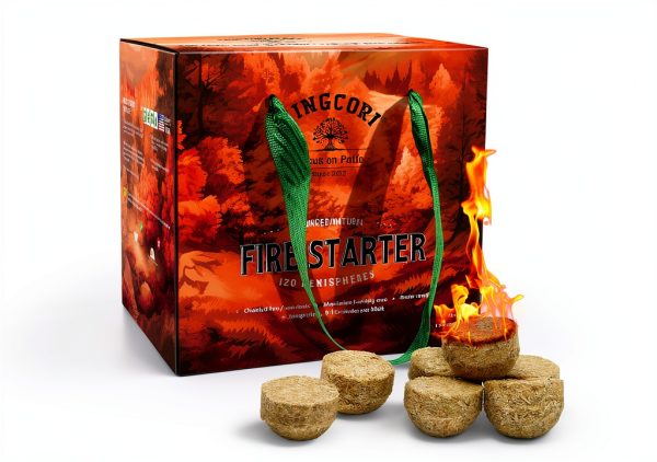 T1RTRVT Fire Starters Natural Wax Camping Outdoor Fireplace-0
