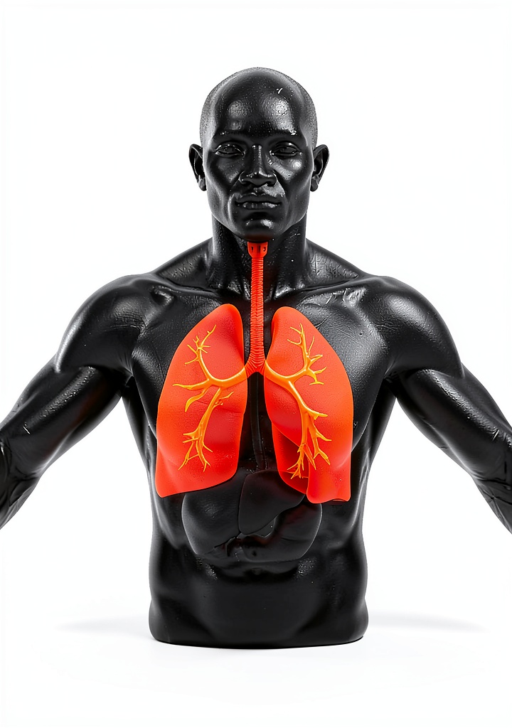 Installing BreathingCenter Respiratory Diseases eBook Breathing on a wooden desk