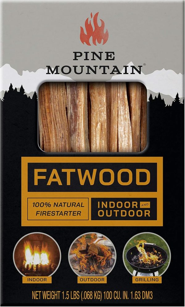 Pine Mountain Fatwood Firestarting Sticks Natural Wood-1