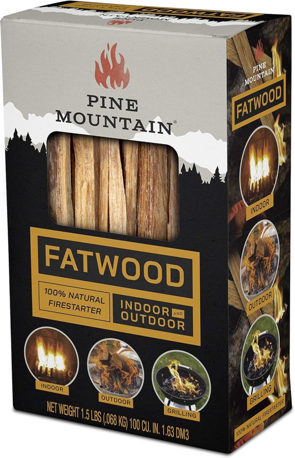 Pine Mountain Fatwood Firestarting Sticks Natural Wood-0