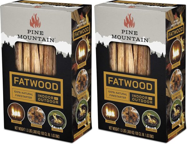 Pine Mountain Fatwood Firestarting Sticks Natural Wood-0