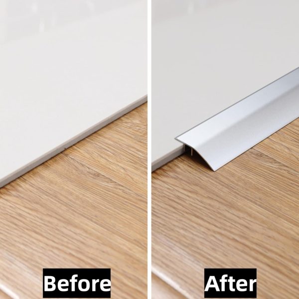 Gaahing Floor Transition Strip Aluminum Matte Silver 0.9m x 4.3cm-4