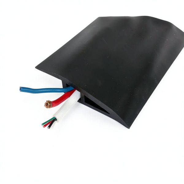 1/2" to 3/5" Height Threshold Ramp Maxiroc Rubber Door Strip Black-2