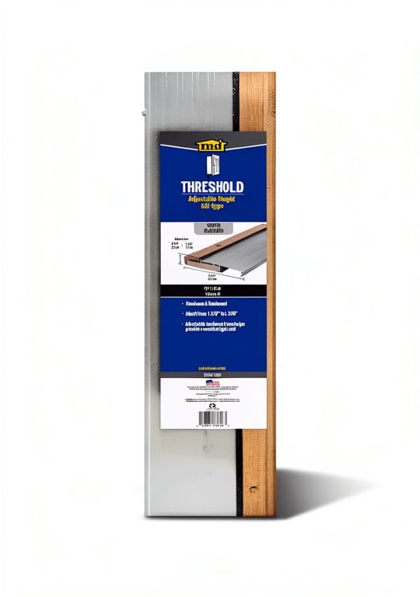 Adjustable Aluminum Threshold Kit M D Products Silver 5-5/8 x 73 in-3