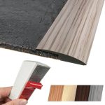 Maxiroc Floor Transition Strip Self Adhesive Threshold 40in Gray-0