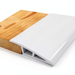 1/2" to 3/5" Height Threshold Ramp Maxiroc Rubber Door Strip White 40"-0