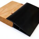 1/2" to 3/5" Height Threshold Ramp Maxiroc Rubber Door Strip Black-0