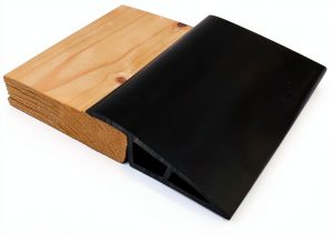 1/2" to 3/5" Height Threshold Ramp Maxiroc Rubber Door Strip Black-0