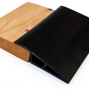 1/2" to 3/5" Height Threshold Ramp Maxiroc Rubber Door Strip Black-0