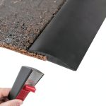 Floor Transition Strip Maxiroc Adhesive 120in Black for Carpet to Wood-0
