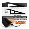 1/2" to 3/5" Height Threshold Ramp Maxiroc Rubber Door Strip Black-1
